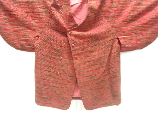 JAPANESE KIMONO / ANTIQUE TAISHO-ROMAN VELVET KIMONO COAT / HORIZONTAL